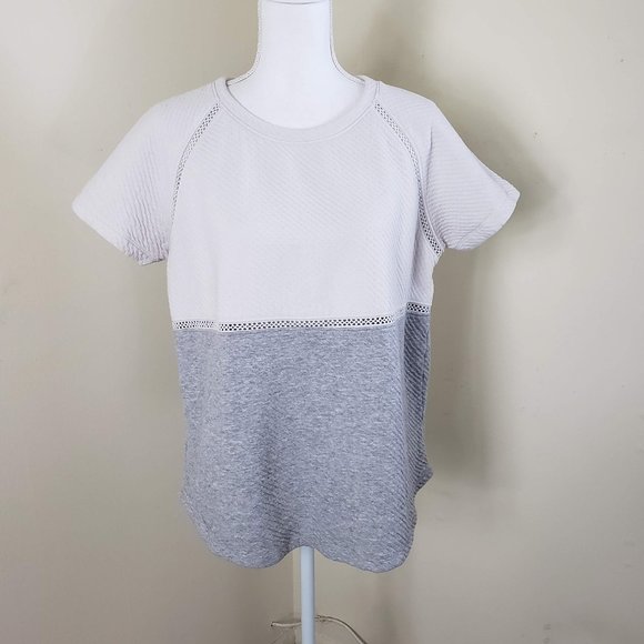 Lou & Grey Tops - Lou Grey Color Block Quilted Top Size Large